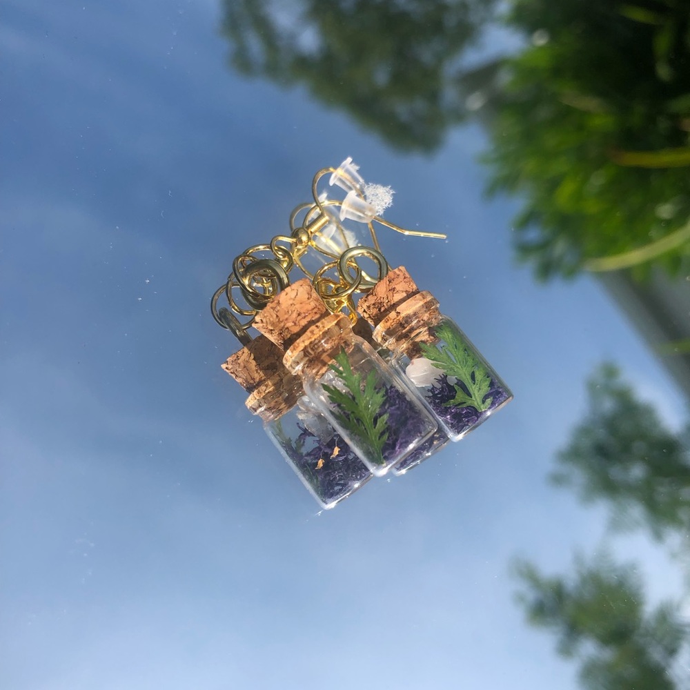 Fairy Faerie Bottle Handmade Earrings ✨🧚
